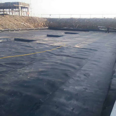 農業(yè)合作社采用全新料加雙抗1.5mm黑膜沼氣池土工膜封蓋